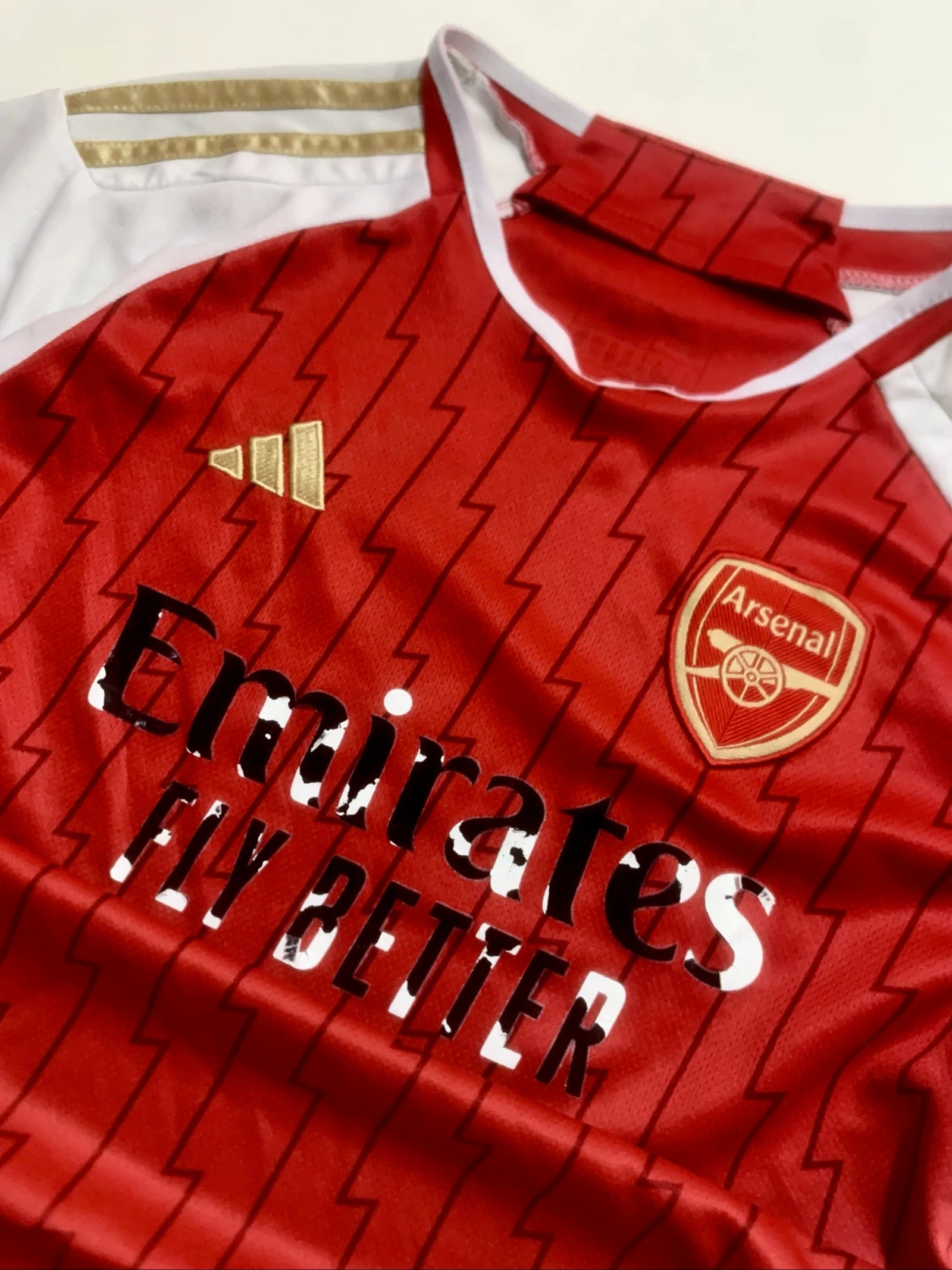 Camiseta Adidas Arsenal Roja Vintage Talla M-Niño – photo 2